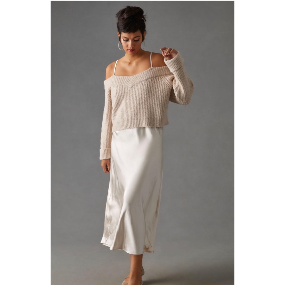 Anthropologie Mare Mare Layered Jumper & Slip Dress size XS